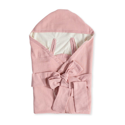 Saco Entretiempo Para Portabebé De Algodón 115x90 Cm Rosa Muslin Baby_0