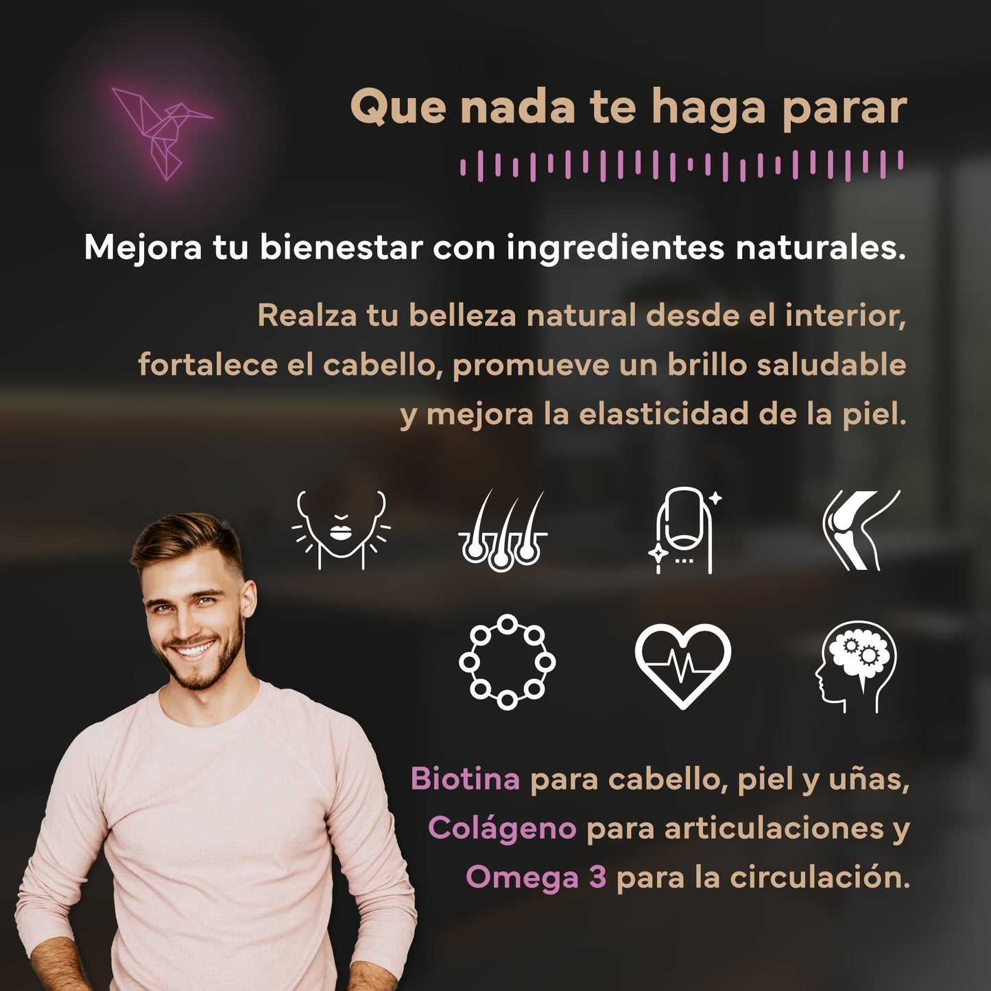 Pack Belleza: Incluye Biotina, Colágeno y Omega 3. Sevens Nutrition. Cabello, Piel Y Uñas_4