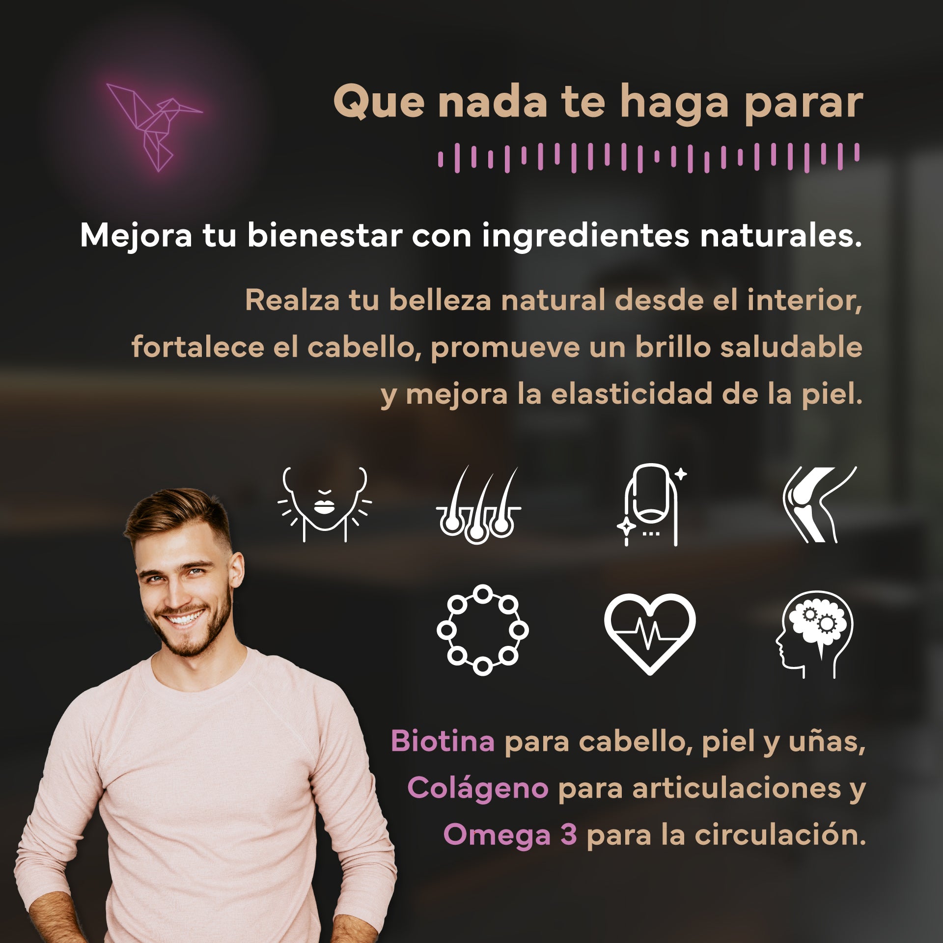 Pack Belleza: Incluye Biotina, Colágeno y Omega 3. Sevens Nutrition. Cabello, Piel Y Uñas_4