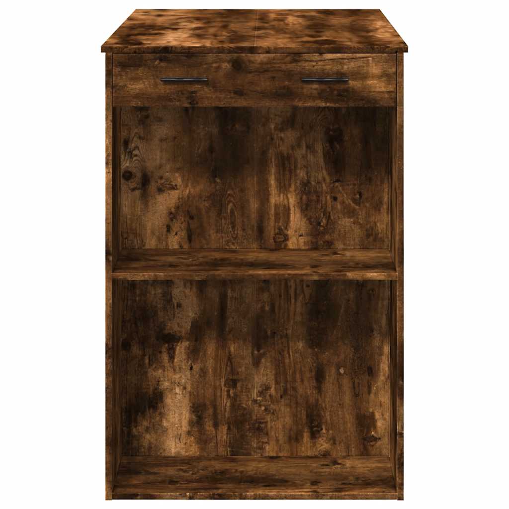 Mesa Alta De Bar Madera Ingeniería Roble Ahumado 102x70x103,5cm_4