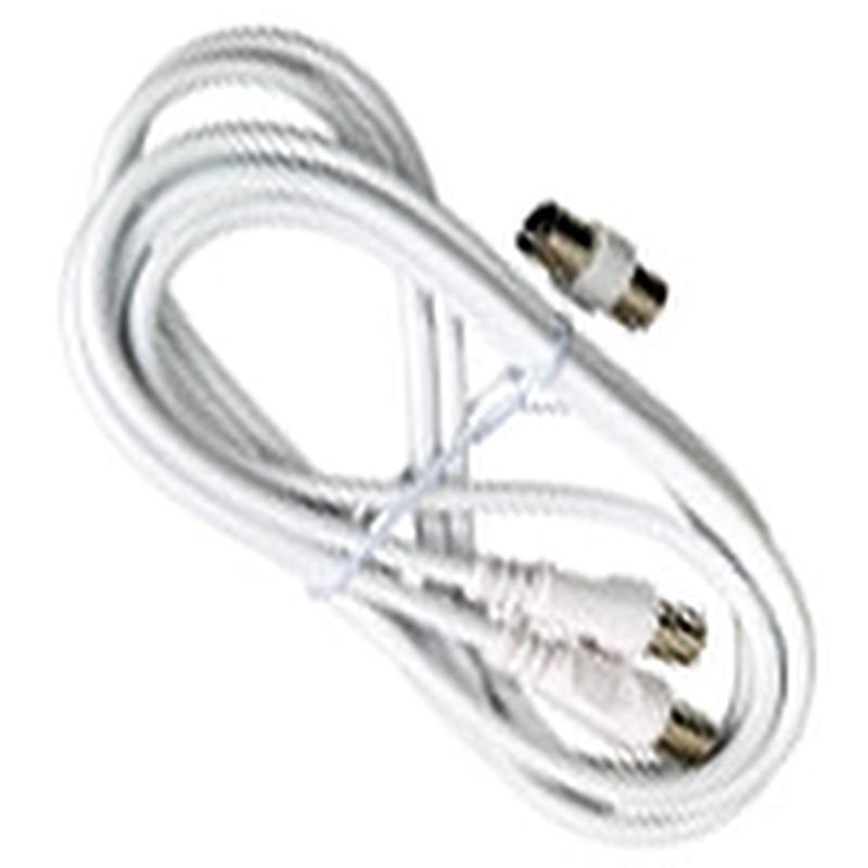Conector Tv Video Macho / Macho  2 Metros Con Adaptador Macho / Hembra_0