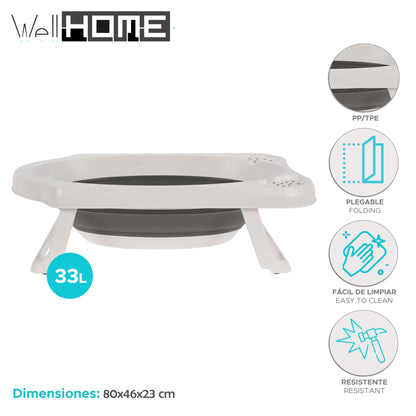 Well Home Bañera Para Bebés De 33l 80x46x23cm_1