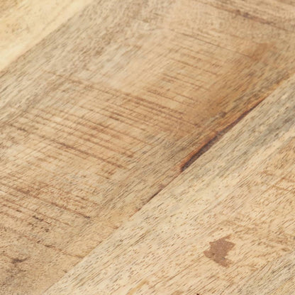 Mesa De Centro De Madera Maciza De Mango Gris 68x68x30 Cm_2