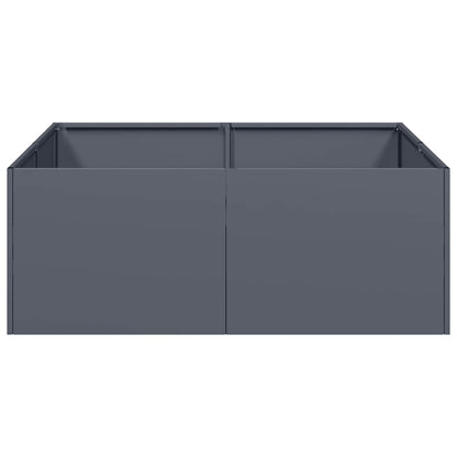 Jardinera Acero Gris Antracita 80x80x30 Cm_3