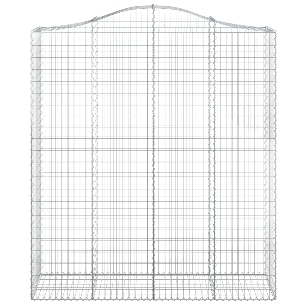 Cestas De Gaviones 3 Uds Forma De Arco Hierro 200x50x220/240 Cm_3