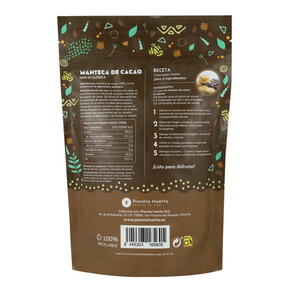 Manteca de cacao pura en trozos ECO Planeta Huerto 250 g