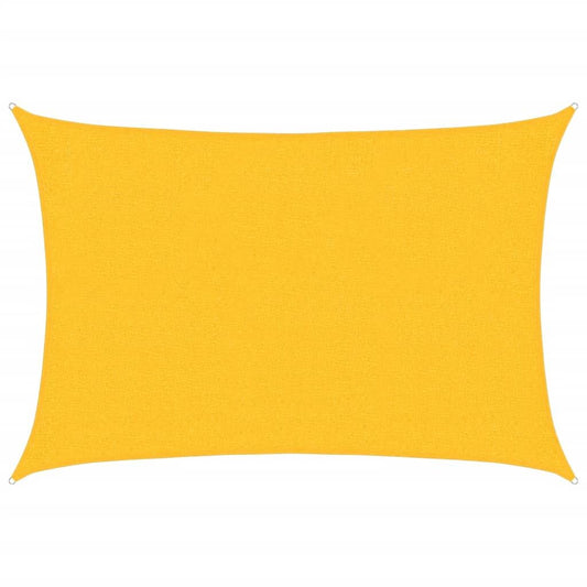 Vidaxl Toldo De Vela Rectangular Hdpe Amarillo 160 G/m² 2x3 M_0