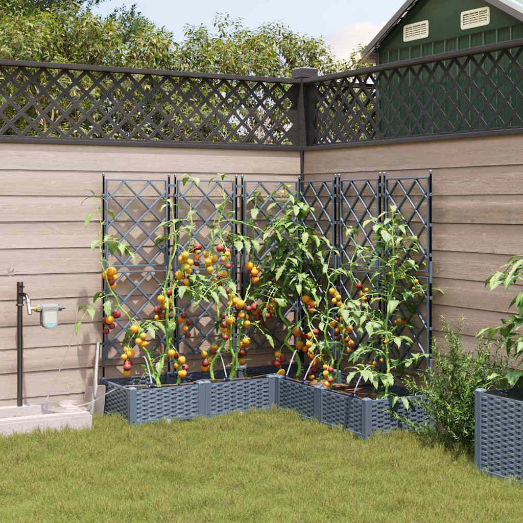 Vidaxl Jardineras Gris Claro 120 X 120 X 126 Cm Acero_1