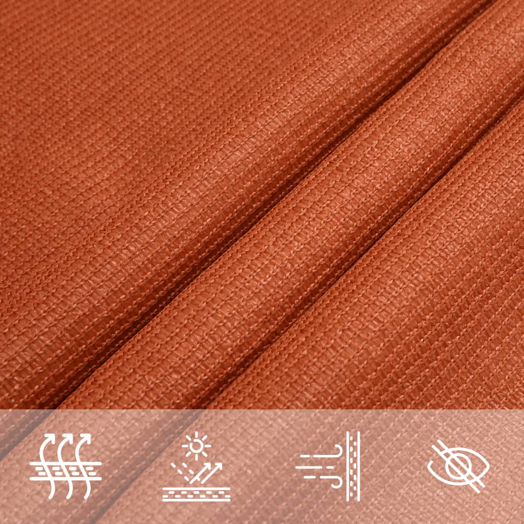 Toldo De Vela Cuadrado Hdpe Naranja 160 G/m² 6x6 M_3