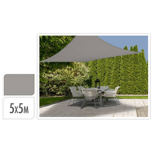 Progarden Toldo De Tela Cuadrado Gris 5x5 M_0