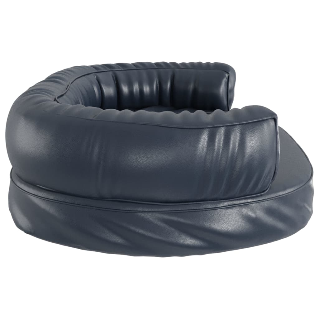 Vidaxl Cama Para Perros De Espuma Cuero Sintético Azul Oscuro 88x65 Cm_5