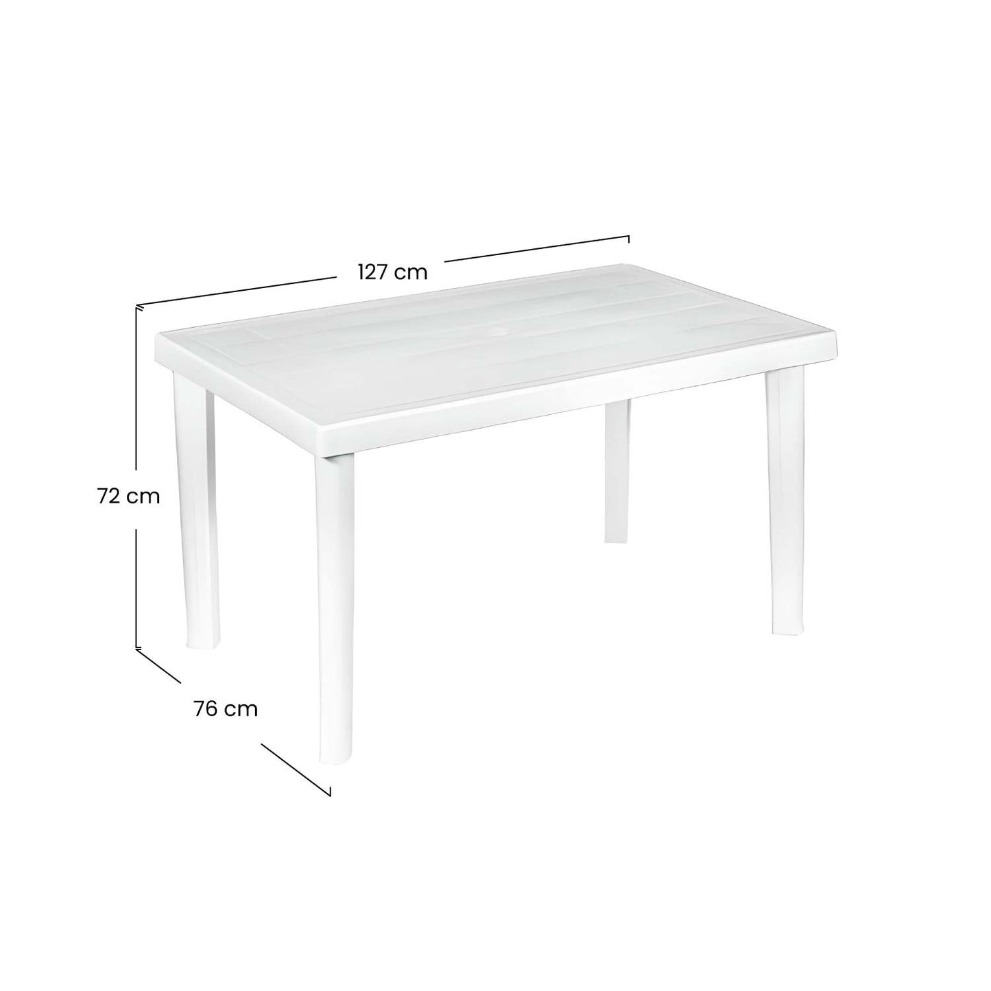 Mesa De Resina Rectangular Terra Blanca 127x76x72cm O91_1