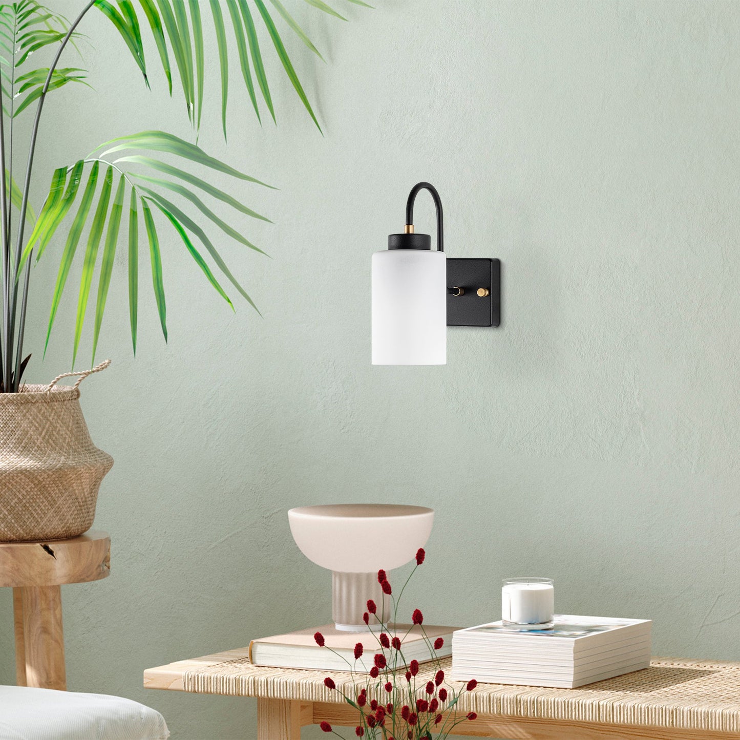 Aplique De Pared, Metal , Negro, 10x23x24, Casquillo E27 Max 40 W_4