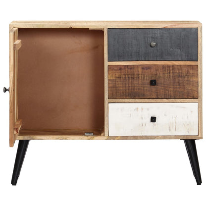 Aparador De Madera Maciza De Mango 88x30x73 Cm_2