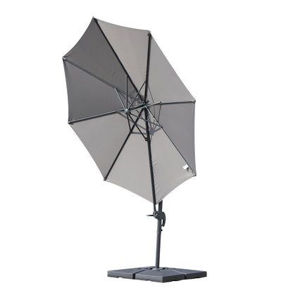 Outsunny Pesos Para Base Cruzada Sombrilla Con Agua 20kg O Arena 30kg 51x51x12cm_1