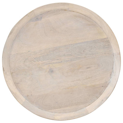 Mesa Auxiliar De Madera Maciza De Mango Ø60x75 Cm_0