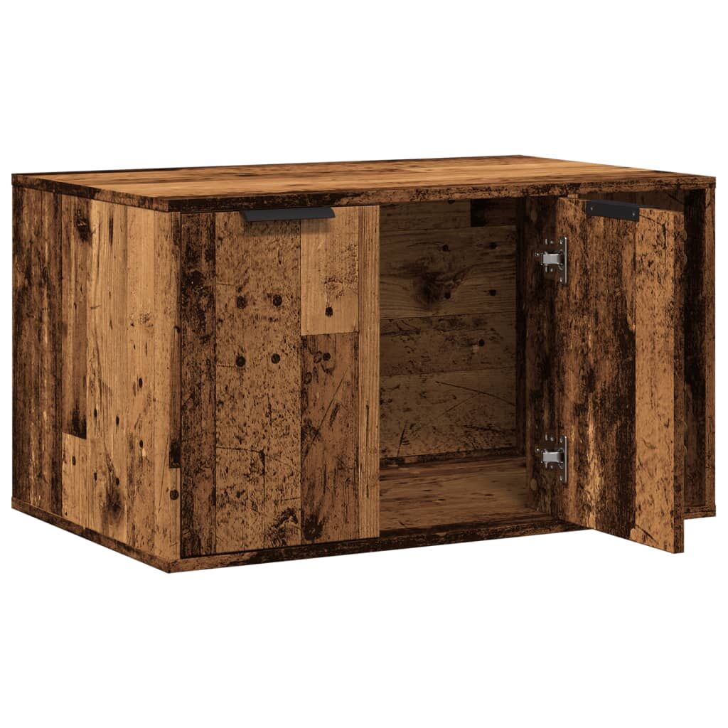 Vidaxl Mueble Arenero De Gatos Madera Ingeniería Envejecida 80x50x45cm_3