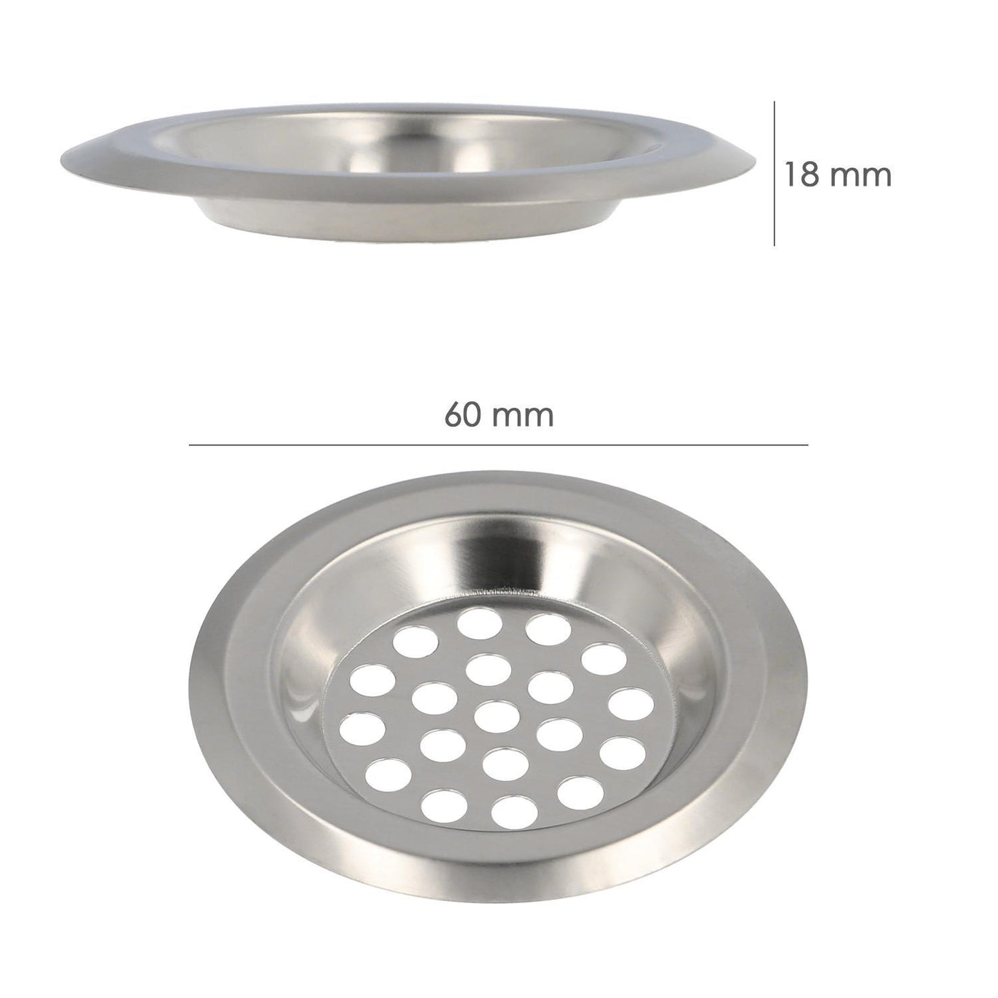 Filtro Cestillo Para Lavabo / Fregadero Inoxidable 6 Cm._1