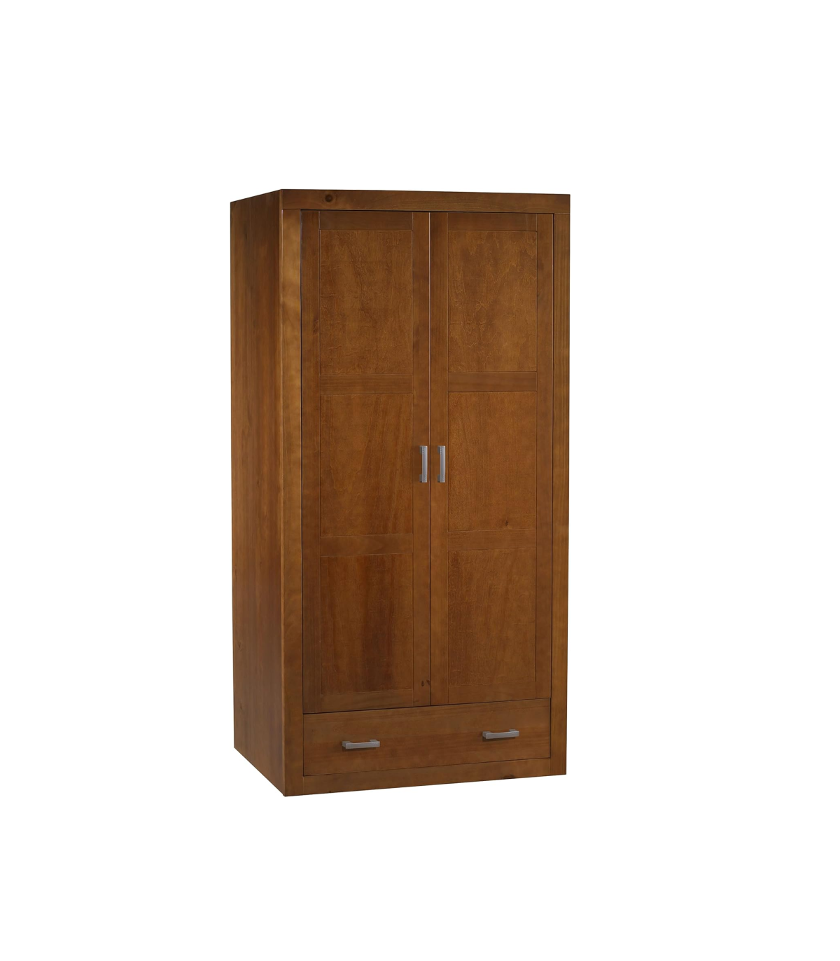 Armario Ropero Madera Maciza Acabado Cerezo 200 Cm(alto)105 Cm(ancho)55 Cm(largo)_0