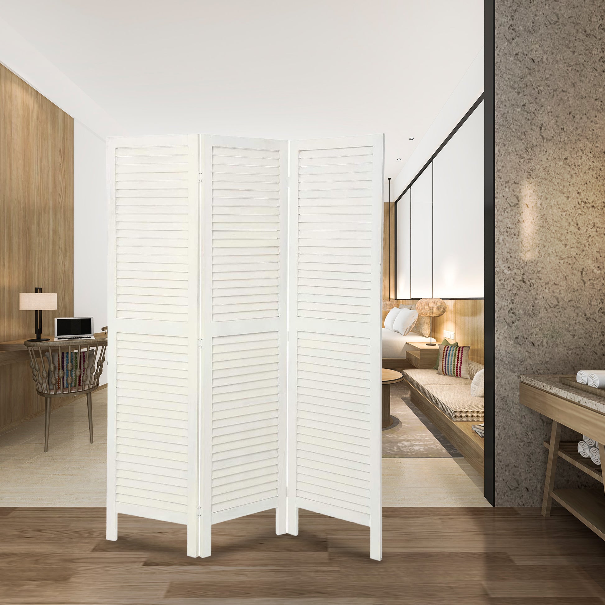 Well Home - Biombo De Mandera Blanco_2