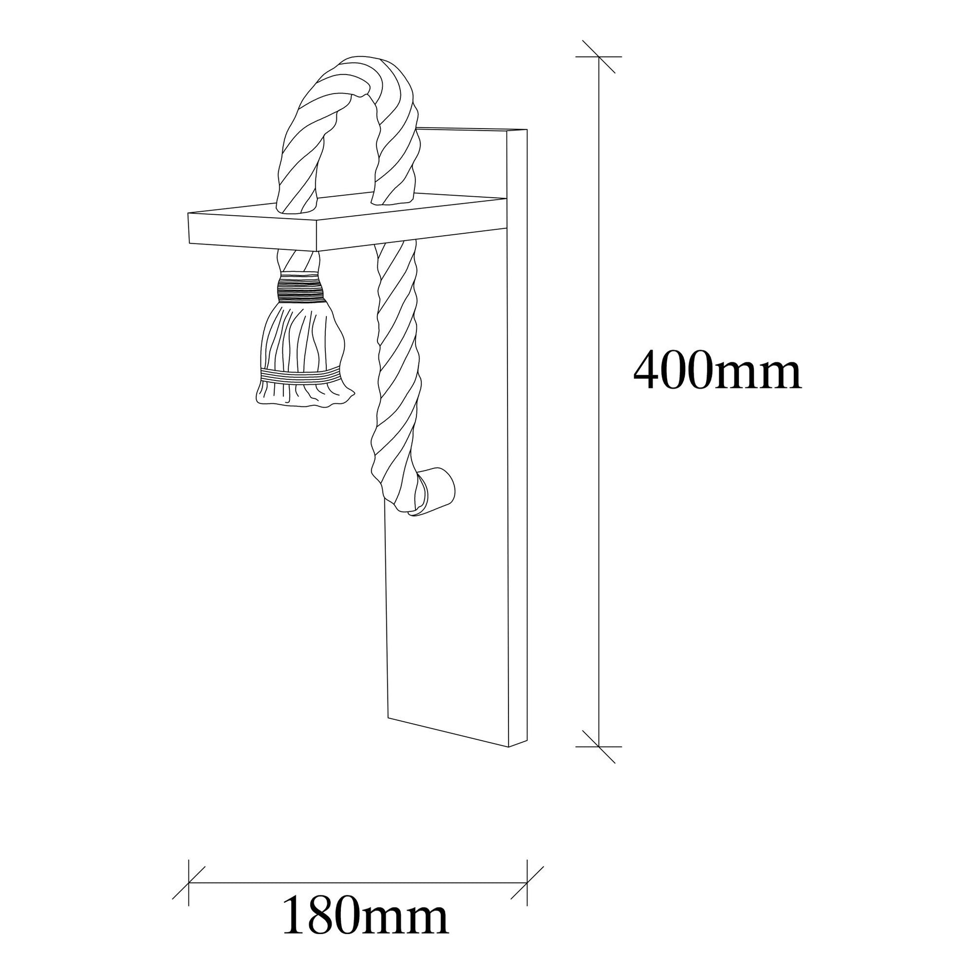 Aplique De Pared, Madera , Madera, 11x18x40, Casquillo 1 X E 27 Max 40 W_1