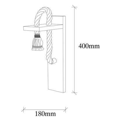 Aplique De Pared, Madera , Madera, 11x18x40, Casquillo 1 X E 27 Max 40 W_1