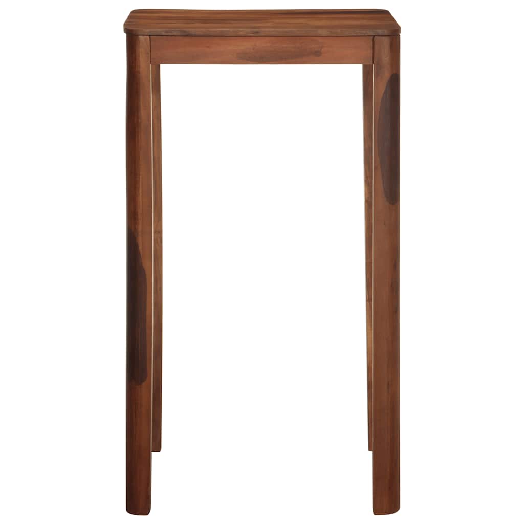 Mesa Alta De Madera Maciza De Acacia 60x60x107 Cm_0