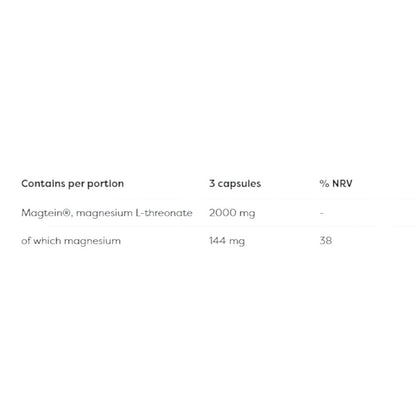 Magtein Magnesium L-threonate 90 Vegecaps_1