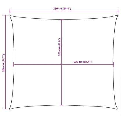 Vidaxl Toldo De Vela Rectangular Tela Oxford Beige 2x2,5 M_2