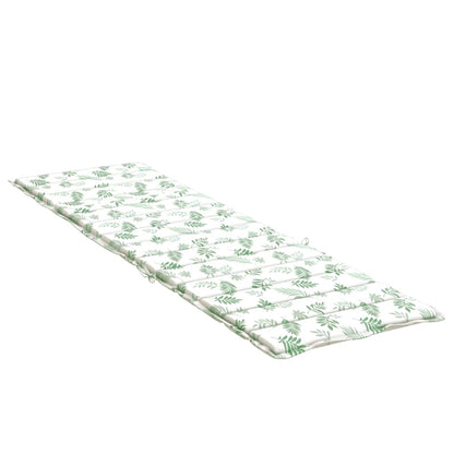 Vidaxl Cojín De Tumbona Tela Oxford Estampado De Hojas_3