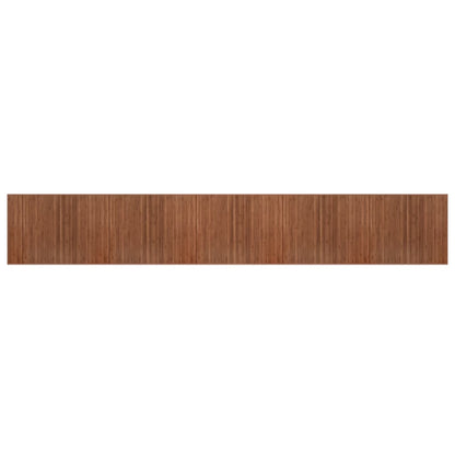 Alfombra Rectangular Bambú Marrón 80x500 Cm / Vetonek_3