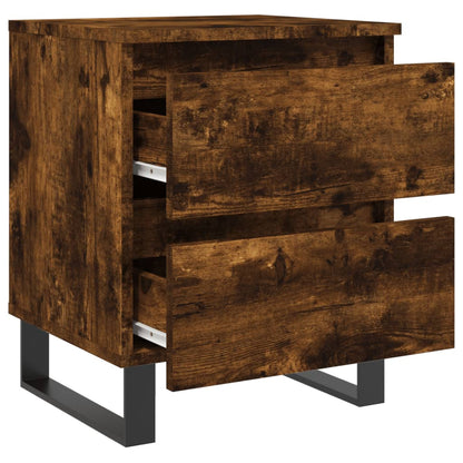 Mesitas Noche 2 Uds Madera Ingeniería Roble Ahumado 40x35x50 Cm_4