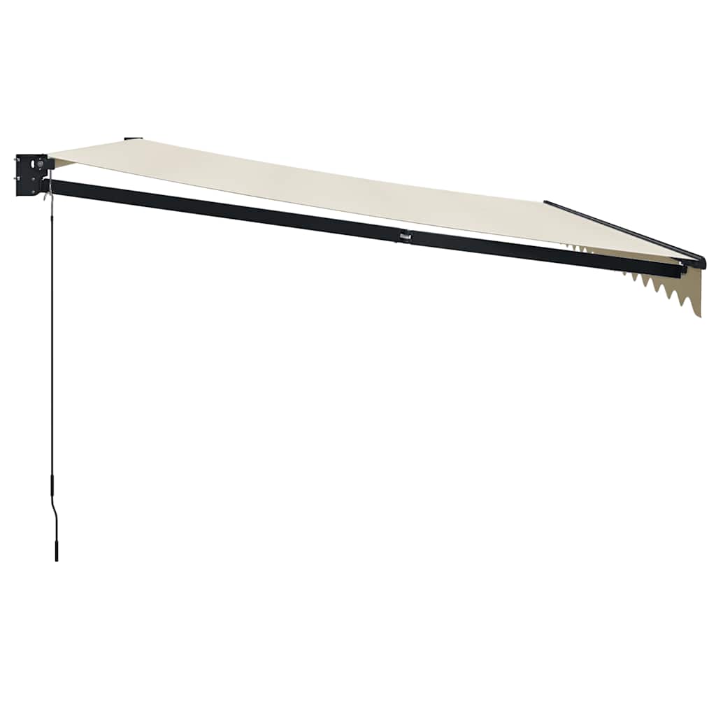 Toldo Retráctil Aluminio Y Tela Color Crema 4x3 M_3