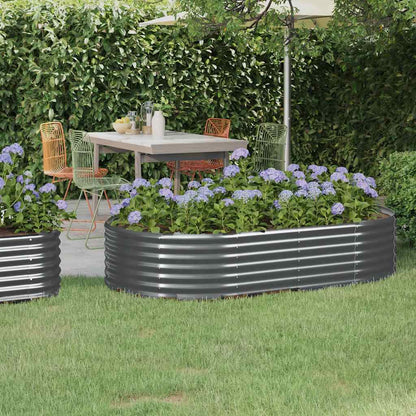 Jardinera Arriate Acero Galvanizado Antracita 175x100x36cm_1