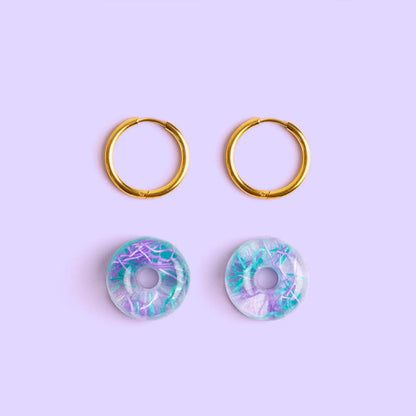 Pendientes Carnota Nature Vibes x Aurarte – Vidrio de Mar Reciclado de Galicia_2