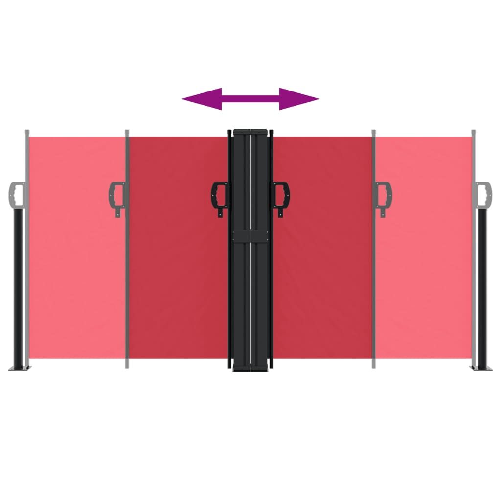Vidaxl Toldo Lateral Retráctil Rojo 120x1200 Cm_4