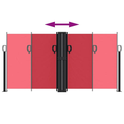 Vidaxl Toldo Lateral Retráctil Rojo 120x1200 Cm_4