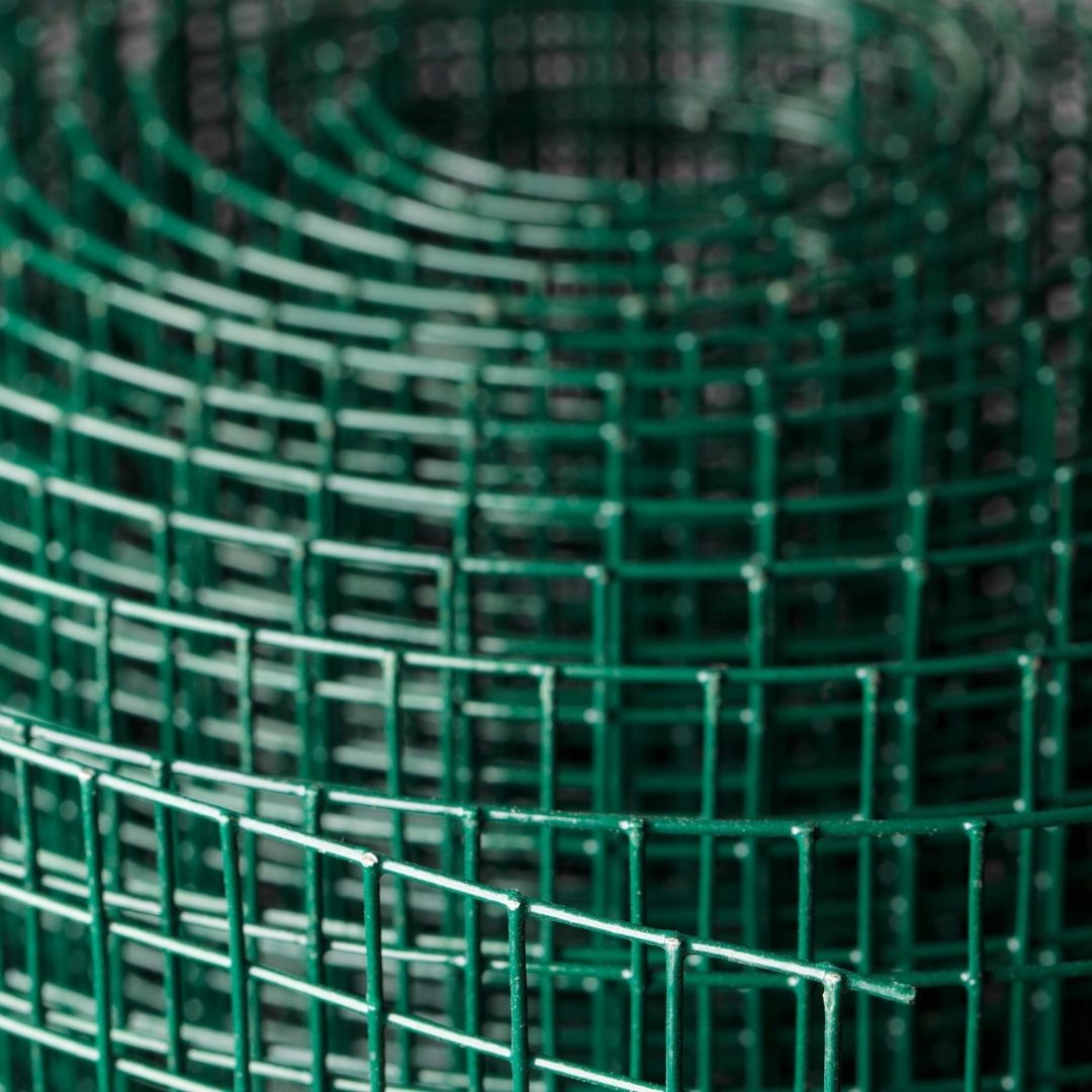 Malla Metalica Plastificada| 1x25m| Composición 80% Acero Galvanizado/20% Pvc|malla Para Cercos| Reticula 13x13mm_1