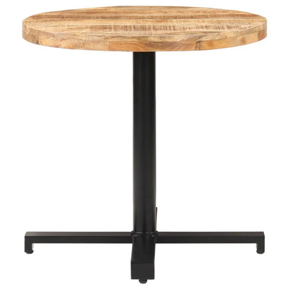 Mesa De Bistró Redonda Madera De Mango Rugosa Ø80x75 Cm_0
