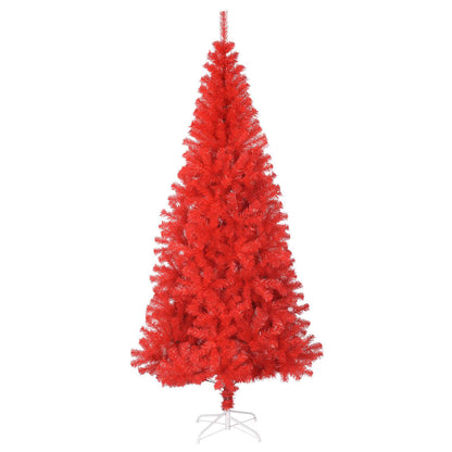 Vidaxl Árbol De Navidad Artificial Con Soporte Pvc Rojo 180 Cm_1