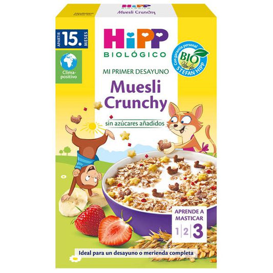 Muesli Crunchy para niños Bio +15 meses HiPP 200 g