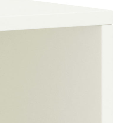 Mesita De Noche Madera Maciza De Mango Blanco 35x30x40 Cm_3