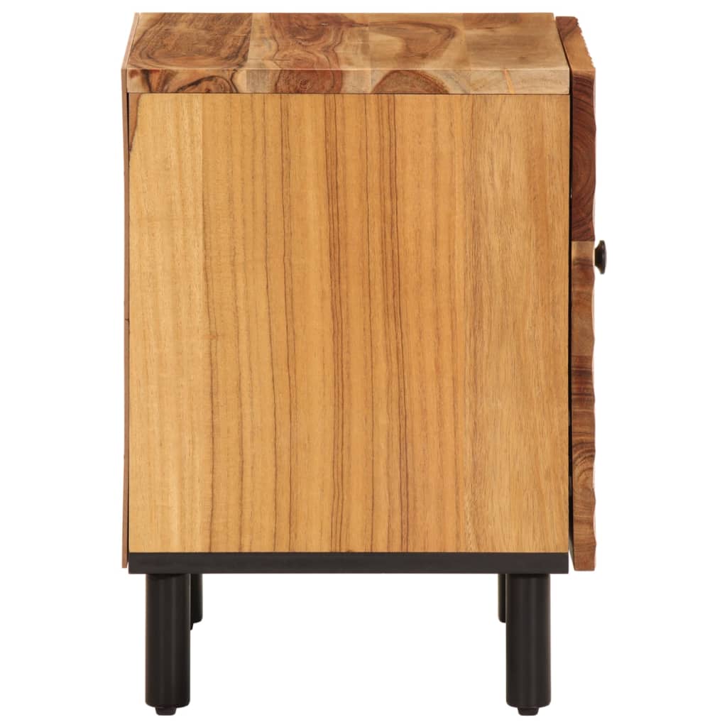 Mesitas De Noche 2 Uds Madera Maciza De Acacia 40x33x46 Cm_4