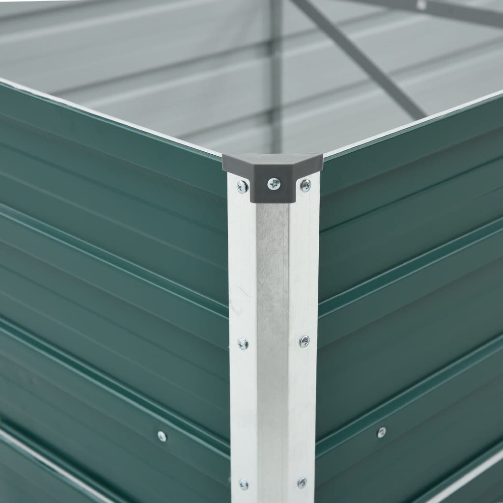 Arriate De Jardín De Acero Galvanizado Verde 480x80x77 Cm_4