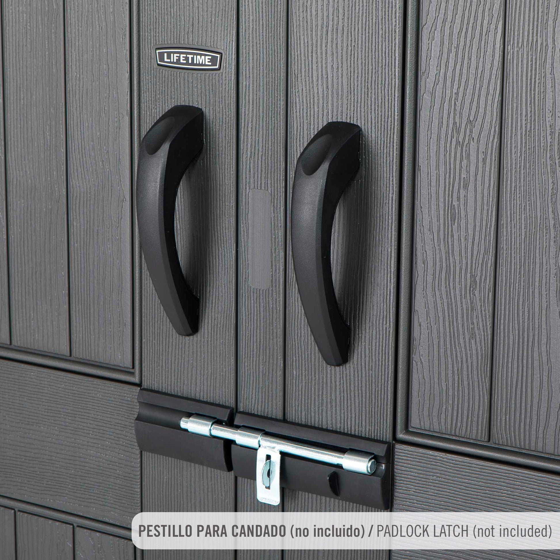 Lifetime Caseta De Jardín 7,8 M² Con Suelo, Ventanas Y Estanterías_2