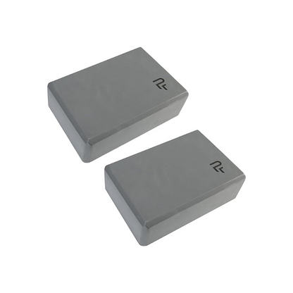 Bloque De Yoga Perpetual Liso Gris - 2 Unidades - Espuma Eva Andideslizante - Soporte Para Yoga Y Pilates_0