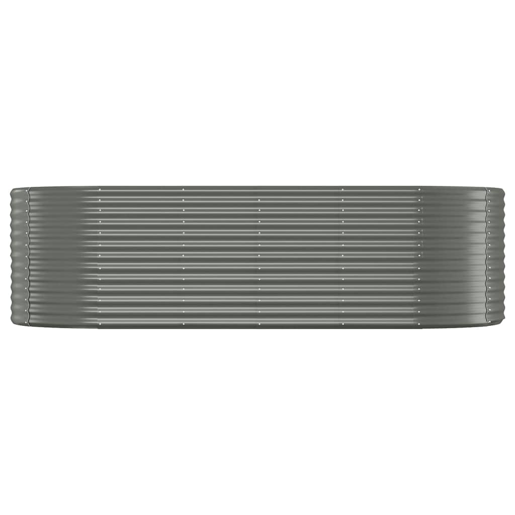 Jardinera Arriate Acero Galvanizado Gris 249x100x68 Cm_2