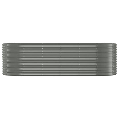 Jardinera Arriate Acero Galvanizado Gris 249x100x68 Cm_2