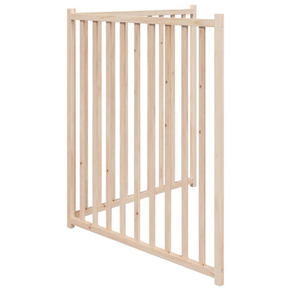 Vidaxl Puerta Para Perros Plegable 2 Paneles Madera De Abeto 160 Cm_4