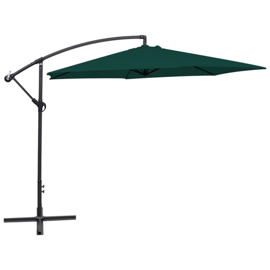 Vidaxl Sombrilla Voladiza 3 M Verde_0